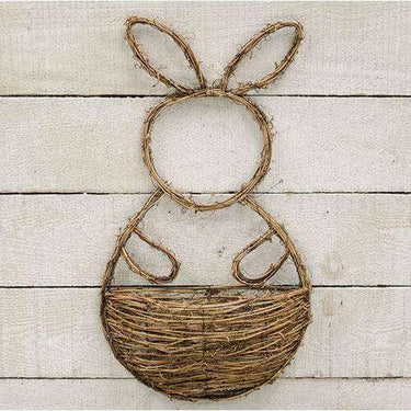Vine Bunny Wall Pocket Basket - The Fox Decor